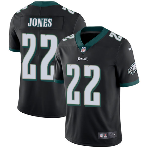 Nike Eagles #22 Sidney Jones Black Alternate Men's Stitched NFL Vapor Untouchable Limited Jersey - Click Image to Close